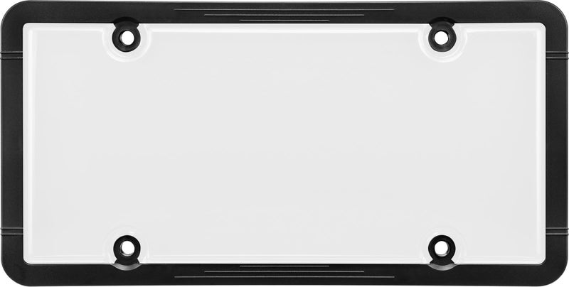 Bell Automotive 22-1-45601-8 Universal License Plate Frame with Clear Cover, Black, 12 x 6 inches - Image 1